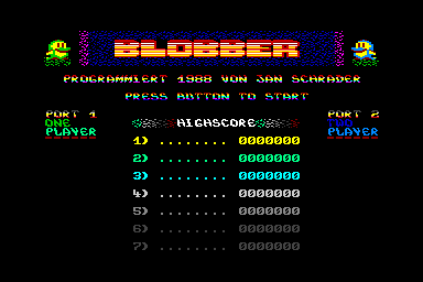 Blobber - C64 Screen