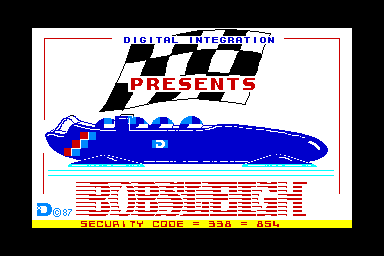 Bobsleigh - C64 Screen