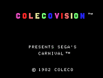 Carnival - Colecovision Screen