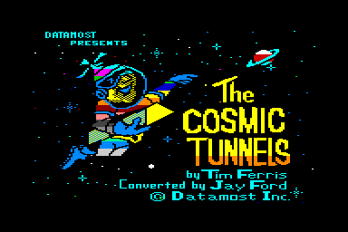 Cosmic Tunnels - C64 Screen