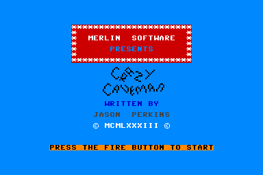 Crazy Caveman - C64 Screen