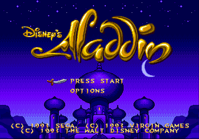 Disney's Aladdin - Sega Megadrive Screen