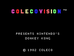 Donkey Kong - Colecovision Screen