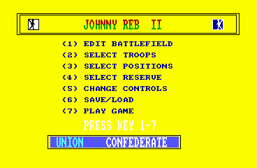 Johnny Reb 2 - C64 Screen