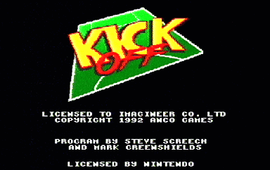 Kick Off - SNES Screen