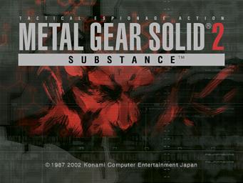 Metal Gear Solid 2: Substance - PS2 Screen