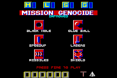 Mission Genocide - C64 Screen