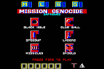 Mission Genocide - C64 Screen