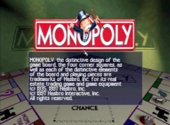 Monopoly - PlayStation Screen