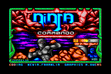 Ninja Commando - C64 Screen