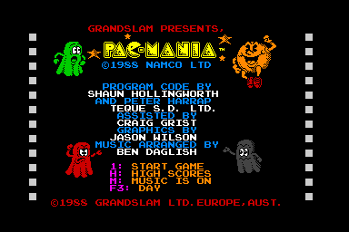 Pac-Mania - C64 Screen