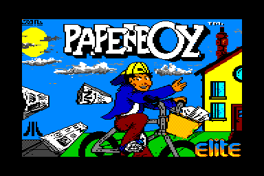 Paperboy - C64 Screen