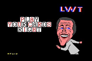 Play Your Cards Right - C64 Screen