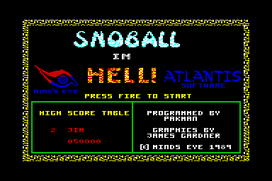 Snoball in Hell - C64 Screen