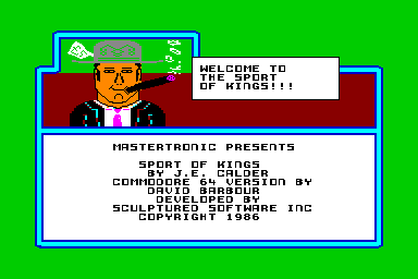 Sport of Kings - C64 Screen