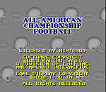 Sports Illustrated Championship Football and Baseball - SNES Screen