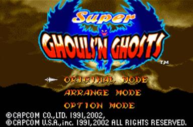 Super Ghouls 'N Ghosts - GBA Screen