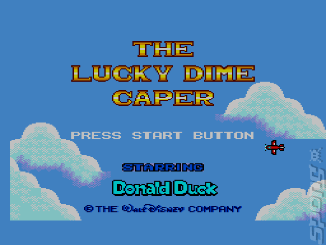 The Lucky Dime Caper starring Donald Duck - Sega Master System Screen