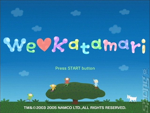 We ♥ Katamari - PS2 Screen