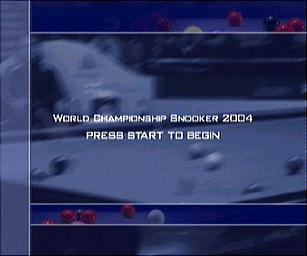 World Championship Snooker 2004 - Xbox Screen